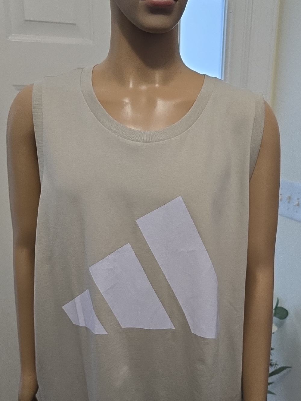 ADIDAS BRAND SIGNATURE MEN'S  TAN TANK TOP SIZE XL